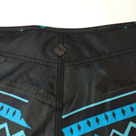 Rip Curl Black Blue Board Shorts Size 32 - Picture 3 of 11